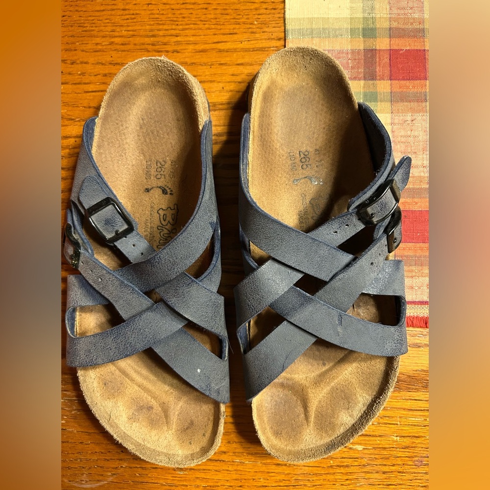 Birkenstock Women's Crisscross Strappy Sandals in Navy